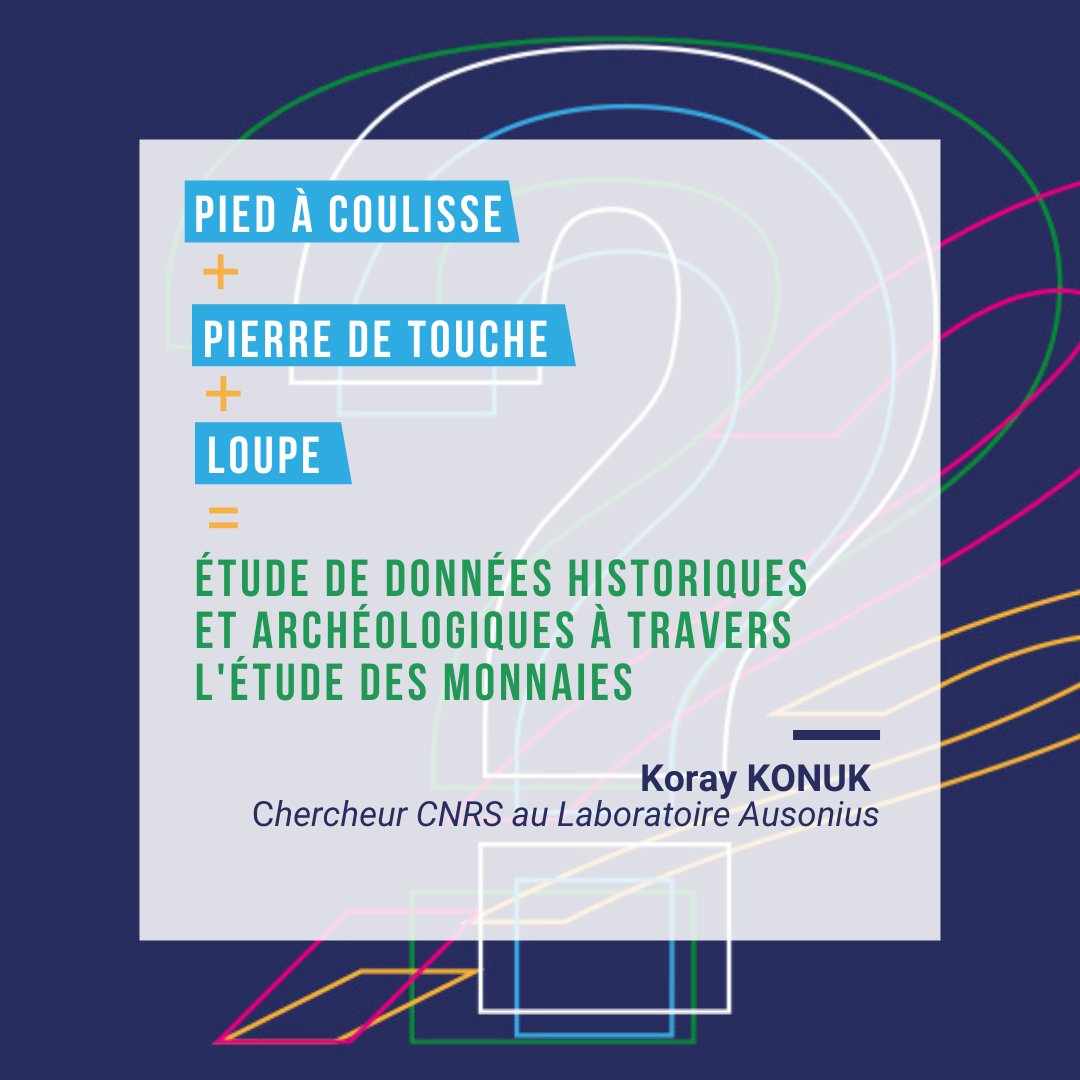 [ Le Bureau des enquêtes 🔎] 👉Dimanche dernier à Cap Sciences, Koray KONUK, chercheur <a href="/CNRS/">CNRS 🌍</a> au Laboratoire Ausonius, vous a présenté sa recherche !

📌 RDV dimanche prochain à Cap Sciences à 15h pour mener l'enquête !

cc <a href="/UBMontaigne/">Université Bordeaux Montaigne</a> <a href="/NumorumOnline/">Historia Numorum Online</a> <a href="/Ausonius_umr/">Ausonius</a> <a href="/CNRSAquitaine/">CNRS Aquitaine</a>