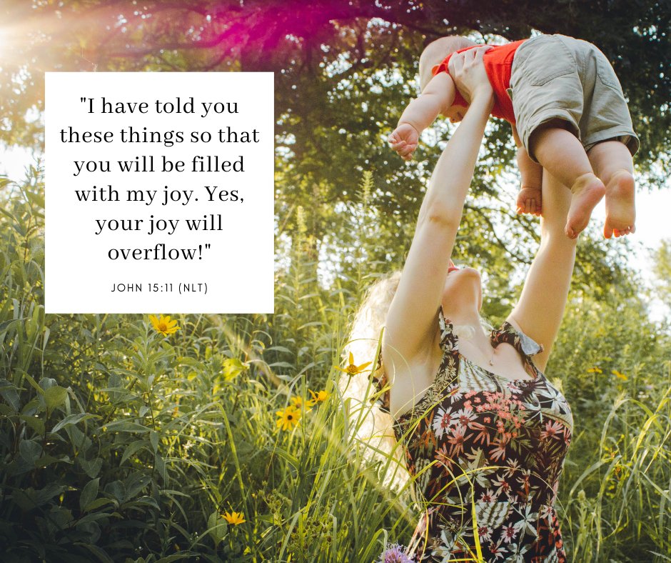 RoseKidzBooks's tweet photo. "I have told you these things so that you will be filled with my joy. Yes, your joy will overflow!" —John 15:11 (NLT) https://t.co/PrnGUWKDRM
