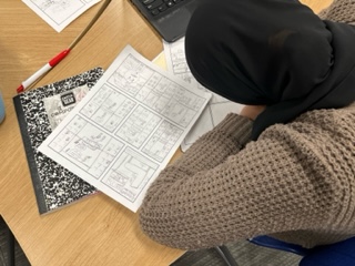 Ss creating graphic novel version of Rosa Parks: My Story. Can't wait to see the final products during Thursday's Gallery Walk! 
(PS - you can't hear this, but our room is SILENT as they create)