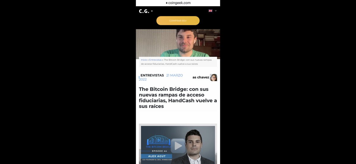 BlogueroDigital's tweet photo. ¡¡Nuevo episodio de #TheBitcoinBridge
by Jon Southurst @BitcoinSVtrain,
con Alex Agut, @apagut
de @handcashapp, hablando de rampas fiat, nuevos planes… y más cositas buenas‼️
“Con las nuevas rampas de acceso fiduciarias, #HandCash vuelve a sus raíces”.
✍️https://t.co/Seg7Rh0MbD https://t.co/VO1fMW1hK4