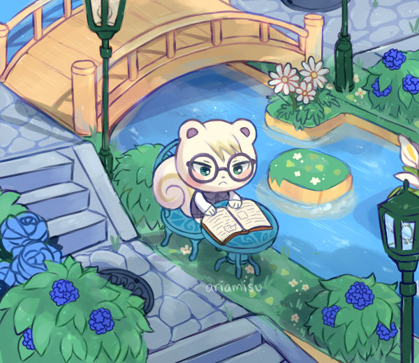ariamisu's tweet photo. spring is for animal crossing 🌱 https://t.co/k7VOo8Iwme