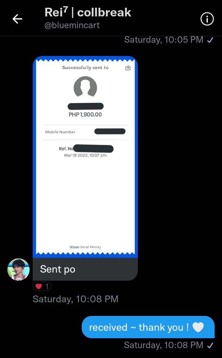 prodzlover's tweet photo. — #Rei_services
@bluemincart my 2nd time availing your service and it's smooth like usual, thank youuu ~ https://t.co/lqo2et9TFK