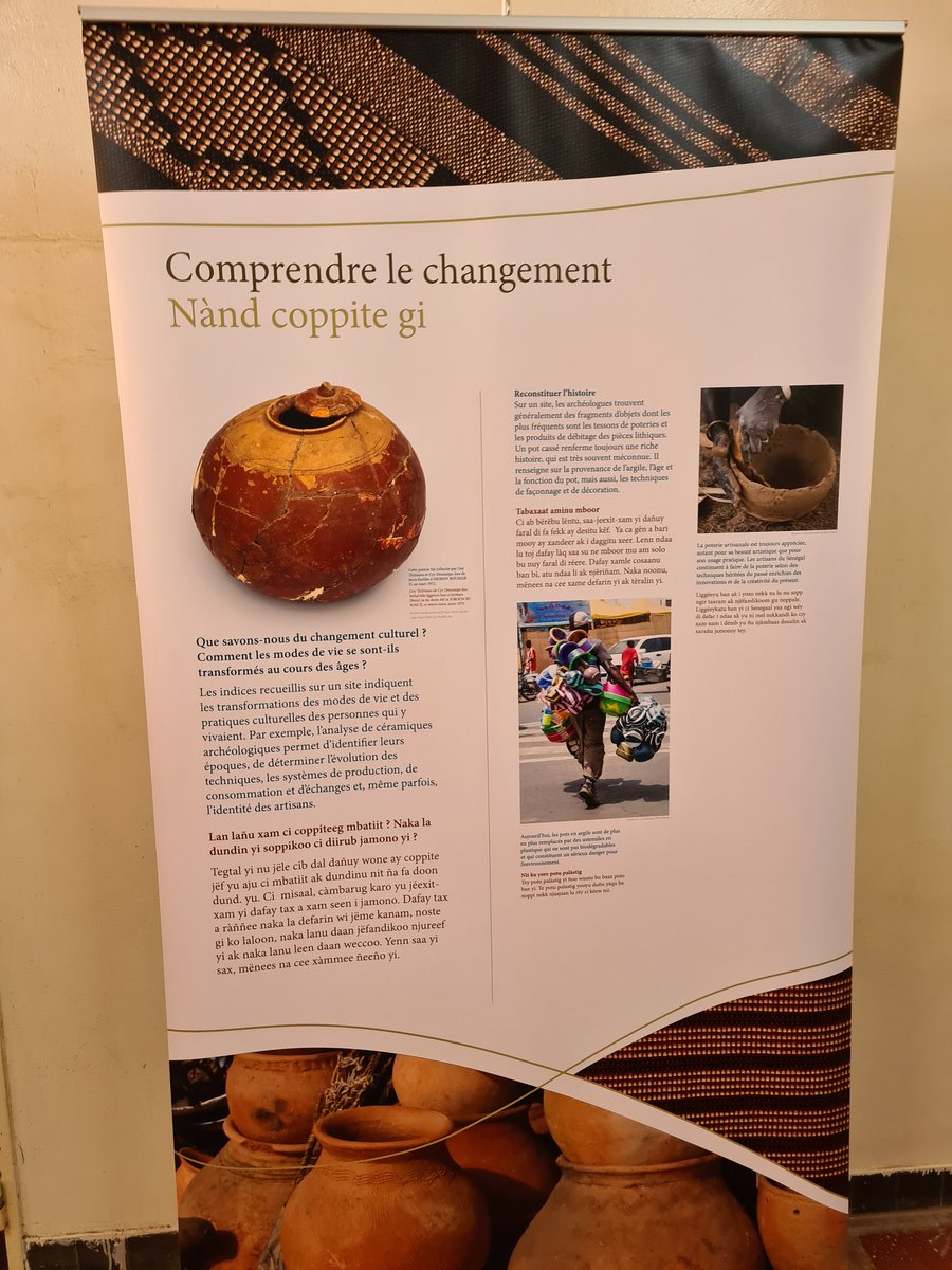 Visite de l'IFAN, Institut fondamental d'Afrique noire C. Anta Diop à Dakar. Haut lieu de recherche et cobservation du patrimoine historique africain.