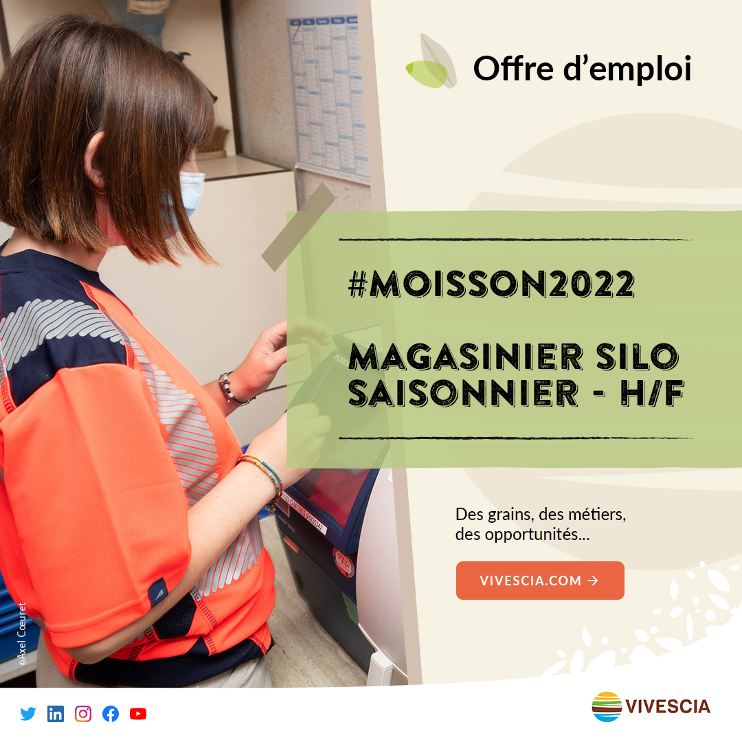 Vivescia's tweet photo. #Recrutement Pour la #moisson2022, nous sommes à la recherche de saisonniers sur l'ensemble du territoire de la #Coopérative.
Alors si vous souhaitez participer à l'aventure de la moisson 2022, rejoignez-nous ! 
➡️https://t.co/8HwjubbpbI
#Job #jobété #emploi https://t.co/euL1LvYibe