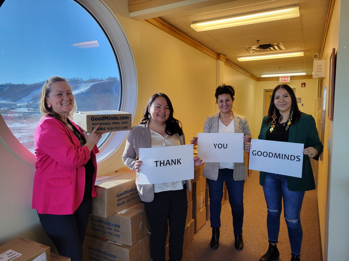 We would like to thank GoodMinds.com for their generous contribution to the FHQ Education Little Libraries Project! @GoodMindsBooks #NativeEd #FNMIED #indigenouslanguages