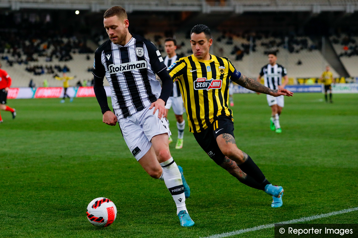 Super_League_GR's tweet image. 1⃣0⃣0⃣ αγώνες με τη φανέλα 🎽 του @PAOK_FC συμπλήρωσε ο Σβέριρ Ίνγκι Ίνγκασον. Ο Ισλανδός αμυντικός έχει 68 στη Super League, 20 στο Κύπελλο και 12 στην Ευρώπη.

📊 Σε αυτούς τους 100 αγώνες έχει σημειώσει 12 γκολ και έχει μοιράσει 2 ασίστ. 

#slgr #Ingason #PAOK #Football