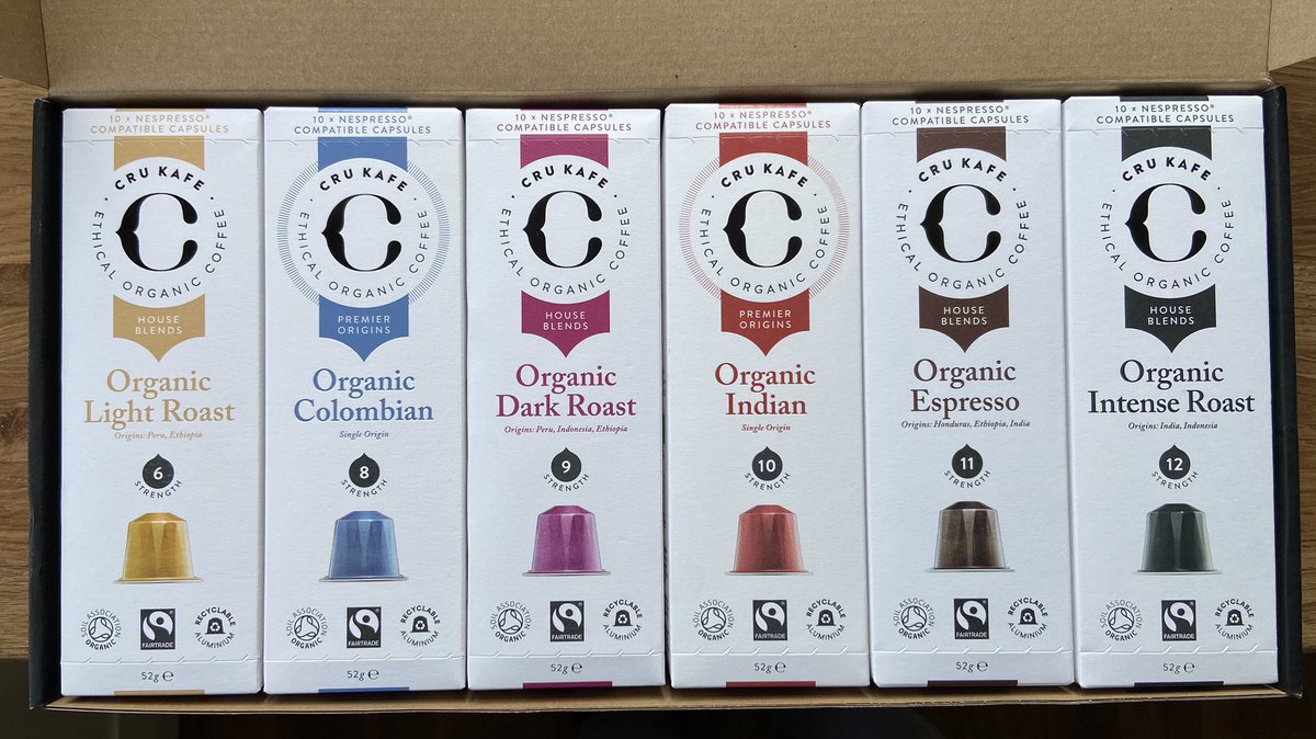 MarkSmales's tweet photo. Postman delivered my #Coffee today. This is my second purchase from @crukafe really beautiful coffee has a recycling bag for the #aluminium pods @podbackuk I can recommend this coffee. https://t.co/0CnKC3151t