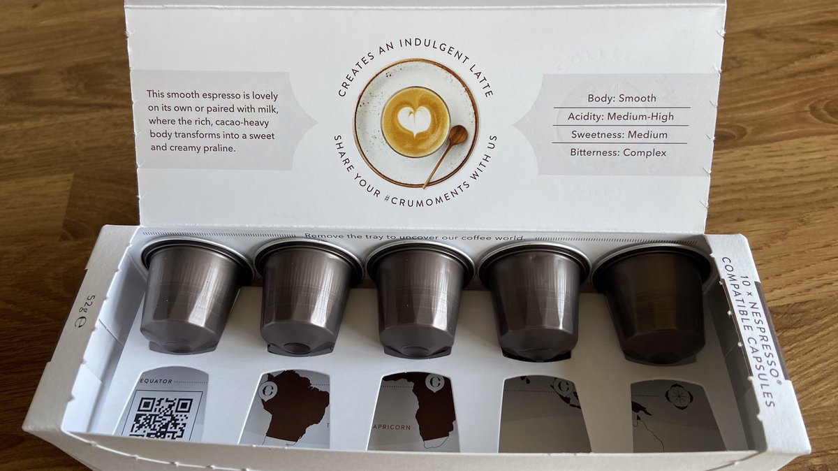 MarkSmales's tweet photo. Postman delivered my #Coffee today. This is my second purchase from @crukafe really beautiful coffee has a recycling bag for the #aluminium pods @podbackuk I can recommend this coffee. https://t.co/0CnKC3151t