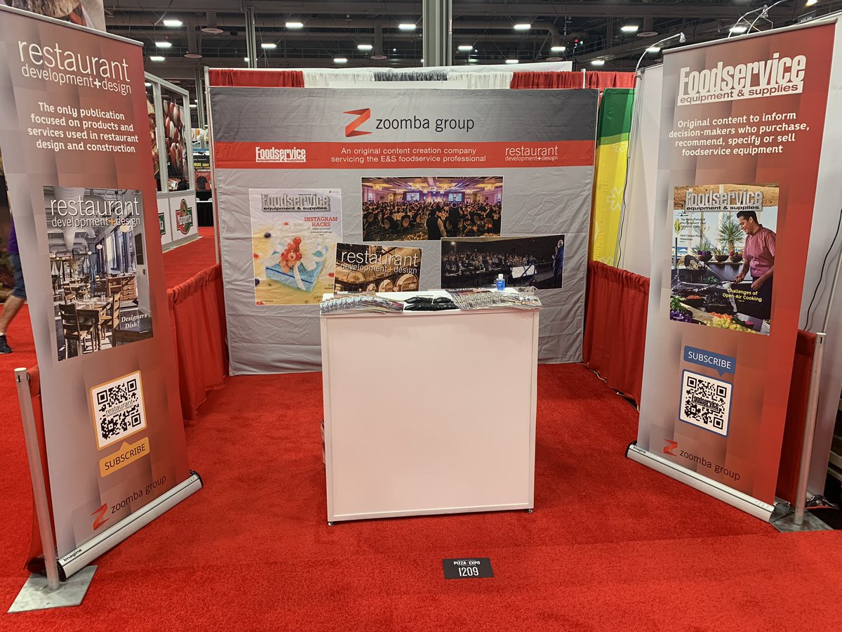 We’re at the <a href="/PizzaExpo/">Pizza Expo</a>. Stop by booth 1209, say hi and grab a complimentary subscription to <a href="/FESmagazine/">Foodservice Equipment & Supplies</a> and <a href="/RDDmag/">restaurant development + design magazine</a>.