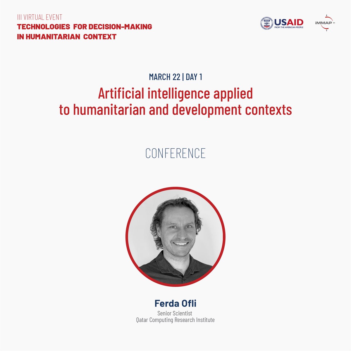 iMMAP_Inc's tweet photo. En el III Evento Virtual de Tecnologías para la toma de decisiones en contextos humanitarios inicia su presentación @ferdaofli sobre #ai aplicada a contextos humanitarios y de desarrollo
Conéctate aquí:  #innovaccionHumanitaria https://t.co/KqS2XA7DVz