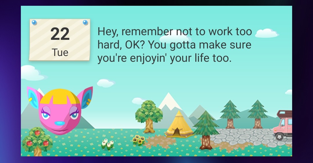a gentle reminder from Fuchsia: