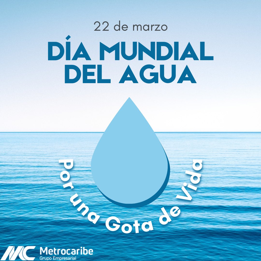 💧Día Mundial del Agua - 22 de Marzo 
El agua es fuente de vida, es nuestro deber cuidar cada gota. 💙❤️