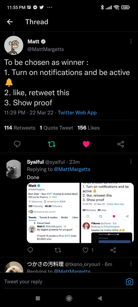 goodguynft's tweet photo. @MattMargetts bless u boss https://t.co/OfvtNJL1lh