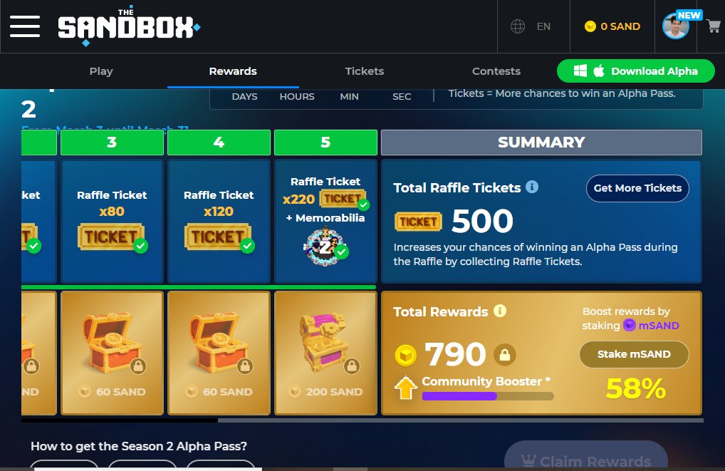conradmax22's tweet photo. @TheSandboxGame I just participated in the daily #SandboxAlphaS2Contest for a chance to earn up to 1,000 $SAND! Starting March 22 - Ticket Day. Check out my screenshot below!
👇 #SandboxAlphaS2 https://t.co/xrr9k8sswD