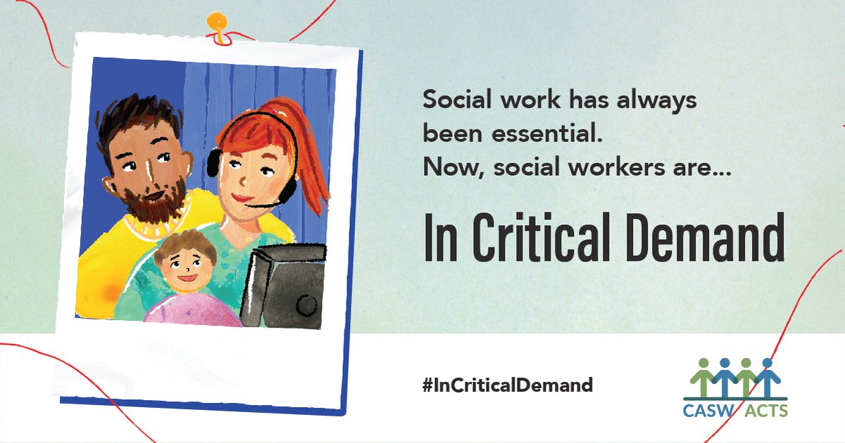 March is National Social Work Month! Social work was essential before the pandemic, crucial during the pandemic, & now more than ever, social workers are #InCriticalDemand. Thank you to all our Social Workers at CMHA Calgary for all your hard work and dedication. #SocialWorkMonth