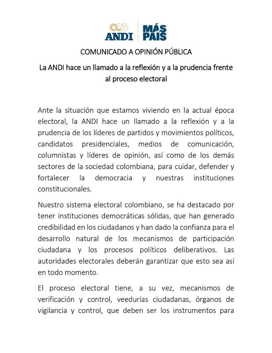 BruceMacMaster's tweet photo. La responsabilidad y la prudencia son necesarias en el proceso de fortalecimiento de la democracia
Un respetuoso llamado a los actores políticos a aplicarlos, y un llamado a las autoridades electorales a brindar toda la confianza para que el actual proceso transcurra con seriedad https://t.co/NzEsODVTf4