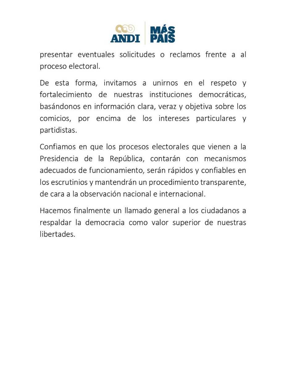 BruceMacMaster's tweet photo. La responsabilidad y la prudencia son necesarias en el proceso de fortalecimiento de la democracia
Un respetuoso llamado a los actores políticos a aplicarlos, y un llamado a las autoridades electorales a brindar toda la confianza para que el actual proceso transcurra con seriedad https://t.co/NzEsODVTf4