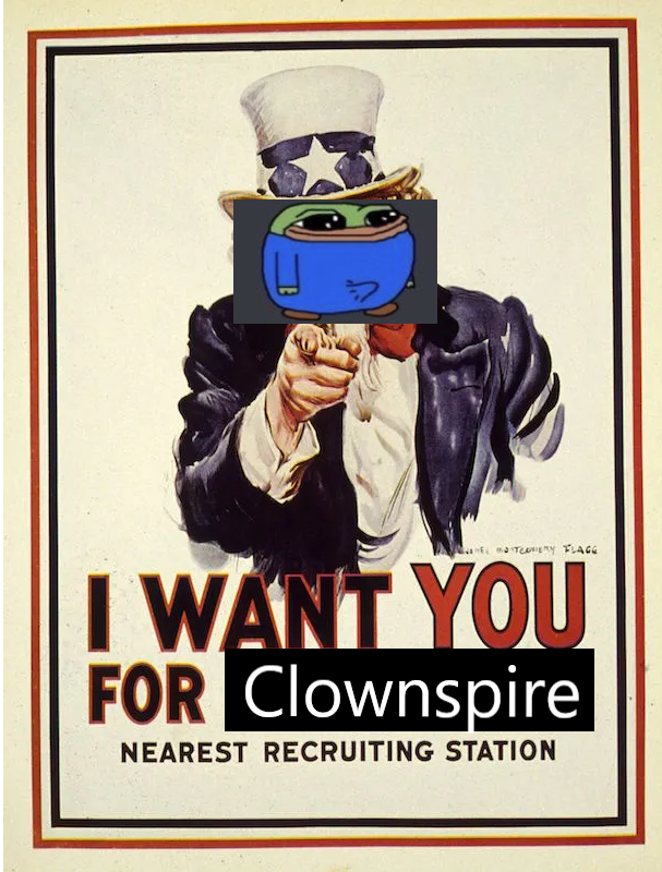 We're looking for a new 5th for <a href="/Clownspire/">Clownspire</a> to win Intermediate with as <a href="/RogueZz_ZA/">David Smith</a> is leaving us for greener pastures over in EU 🇪🇺 

Please direct any queries to <a href="/NobodyyyyyyyJB/">Josh ‘Nobodyyyyyyy’</a> by sliding into his DM's ❤️ 

#WeWantYou