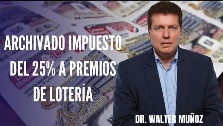 Hoy en la  Comisión de Asuntos Jurídicos de la AL sepultamos el proyecto de ley impulsado por el Gobierno que habría establecido un impuesto del 25% sobre los premios de lotería,  parte del acuerdo de ajuste fiscal firmado con el Fondo Monetario Internacional (FMI).