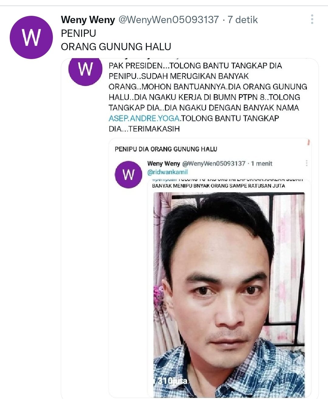 Weny Weny on Twitter "PENIPUtvone https//t.co/zjUQAZIxAd" / Twitter