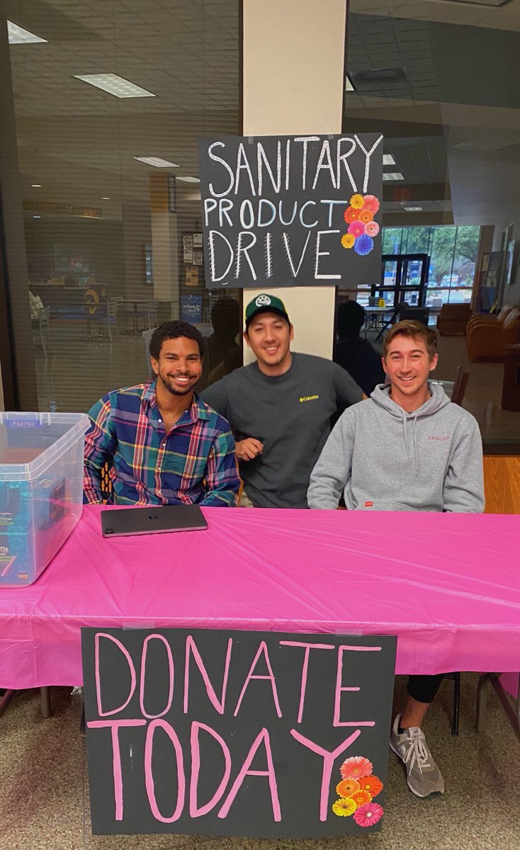 If you missed donating to our Sanitary Product Drive today that’s okay- we’ll be back!!
Come see us Thursday from 9:30-2:30 in the UC!! All benefits go to the Ram Pantry 💗