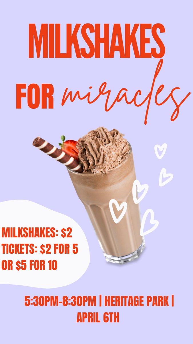 Make sure to mark your calendars for April 6th! All proceeds will go to @CMNHospitals 💗