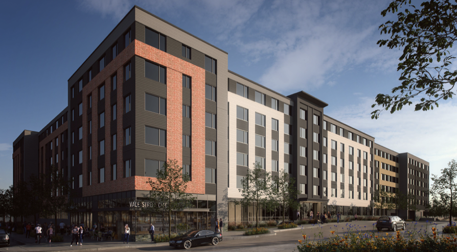 BLDUP's tweet photo. Retail pre-leasing is underway for The Mason, a mixed-use project under construction in Everett. Follow the link for the latest on the development. 

https://t.co/FL4FR3ZlaF

#bldup #Everett #Everettdevelopment #mixedusedevelopment @GreystarApts @bradvisors @CBTarchitects https://t.co/blD72lTdGz