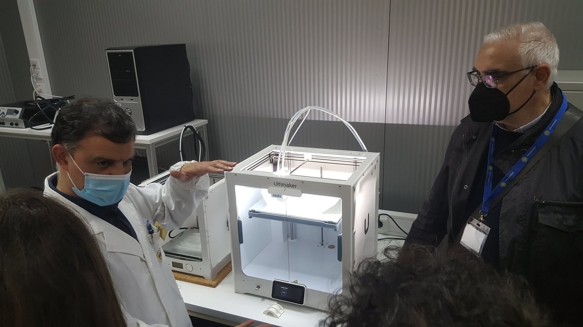 OSJErasmus's tweet photo. We have visited Lusiada University of Vila Nova de Famalicão to observe 3D,  CNC and AI technology with the help of the professors of the university. #ErasmusPlus @OSJErasmus @Erasmus_Project #portugal https://t.co/n3gdgZMQCj