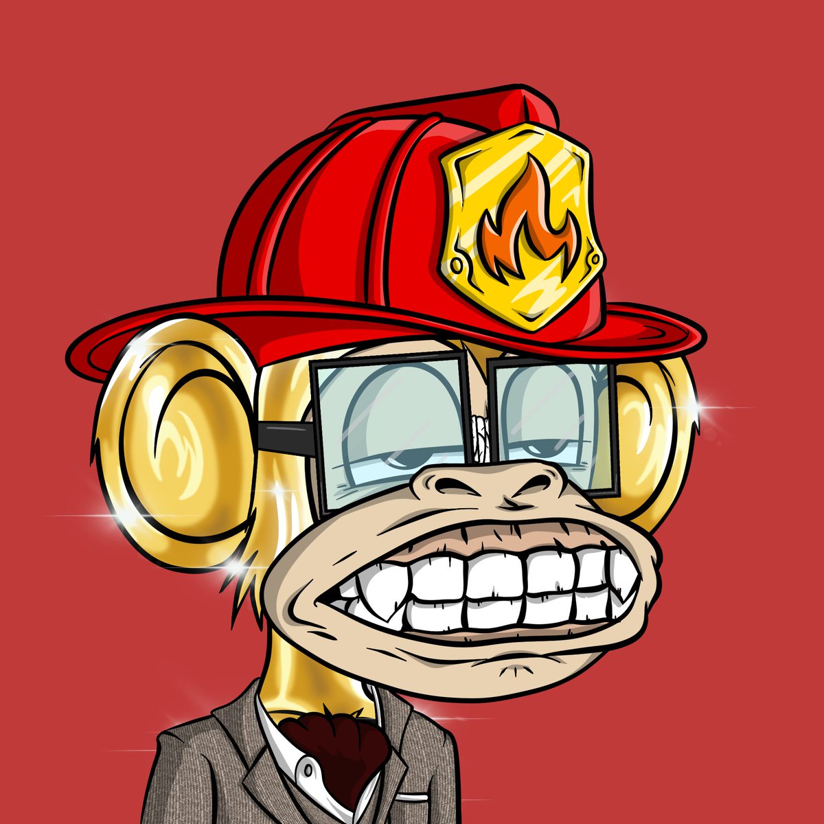 In love with my police and fire golden fur set.  Perfect timing as we surpass 500 Eth traded and the new website gets launched :)
<a href="/JungleBayAC/">Jungle Bay Artists Collective</a>