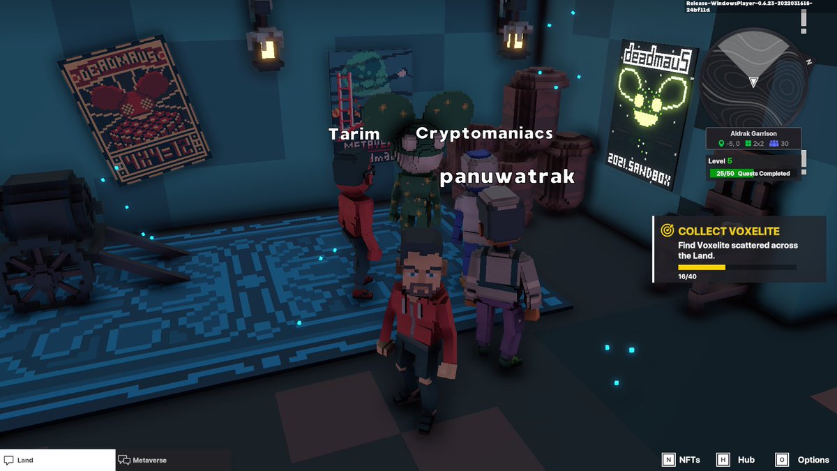 nRock187's tweet photo. @TheSandboxGame @deadmau5 I just participated in the daily #SandboxAlphaS2Contest for a chance to earn up to 1,000 $SAND! Starting March 17 - Selfie with Deadmau5. Check out my screenshot below!
👇 #SandboxAlphaS2 https://t.co/JwwcCURW5H