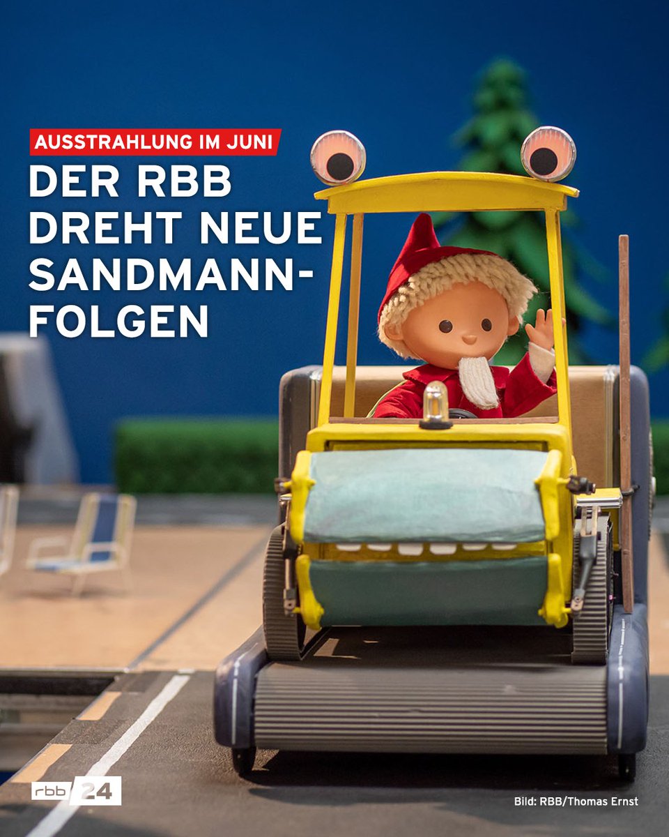 Der #Sandmann bekommt neue Folgen. Bei den kurzen Filmen geht es um #Nachhaltigkeit. So hat der Sandmann seinen Fuhrpark unter anderem um ein Recyclingfahrzeug und ein Solarmobil erweitert.
