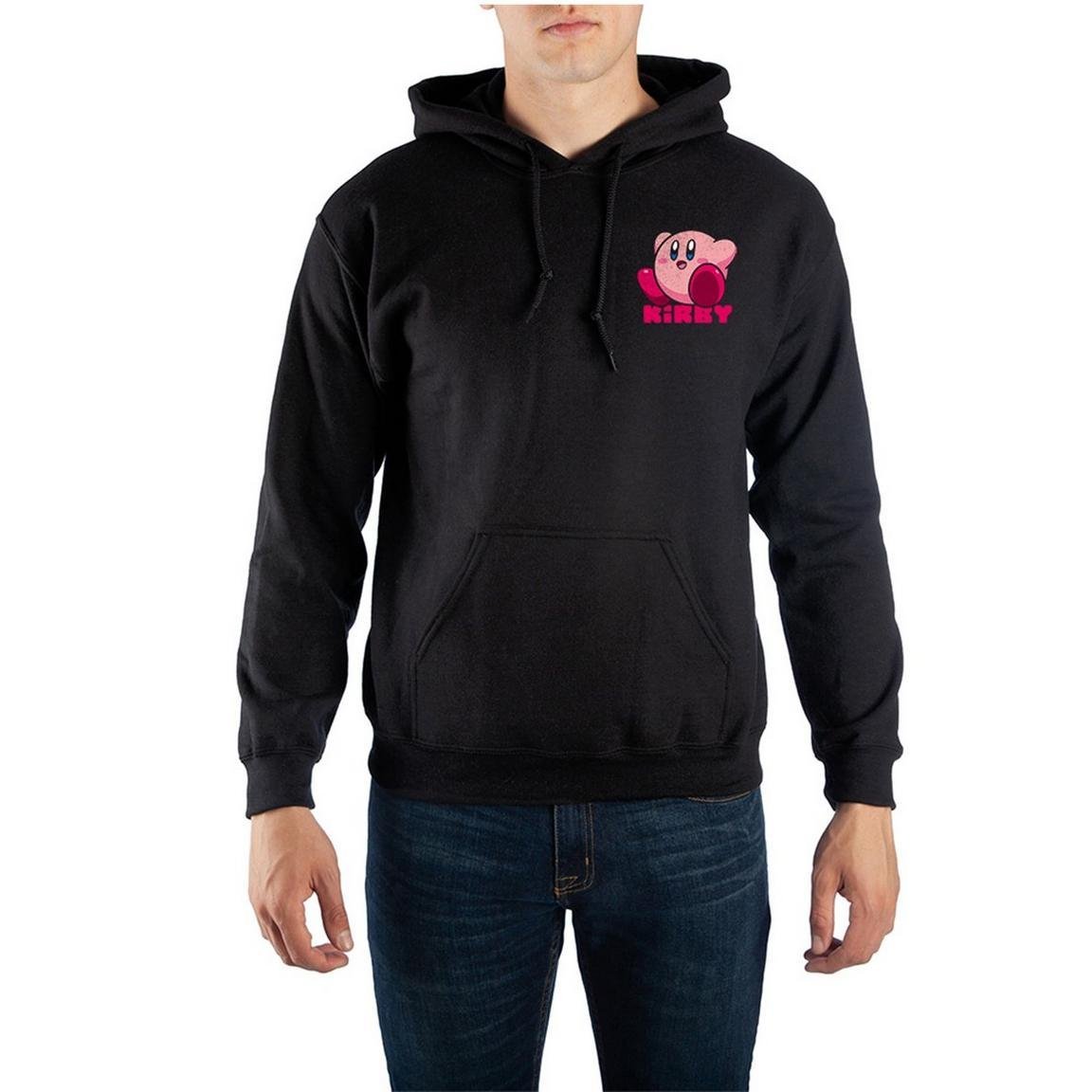 Wario64's tweet photo. Kirby Mens Hooded Sweatshirt is $20 at GameStop https://t.co/VOKTZmjEjF #ad https://t.co/xs4etTPBr0