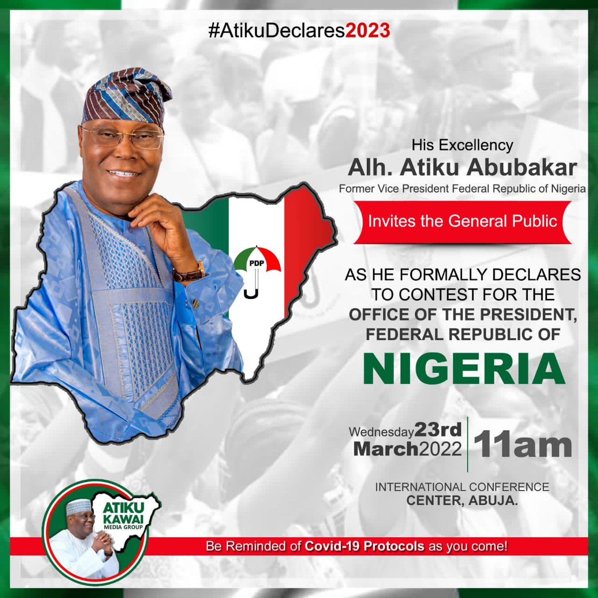 azarejamila's tweet photo. 23rd March For Atiku ✅

#AtikuDeclares2023 https://t.co/EoMJxuNUtN