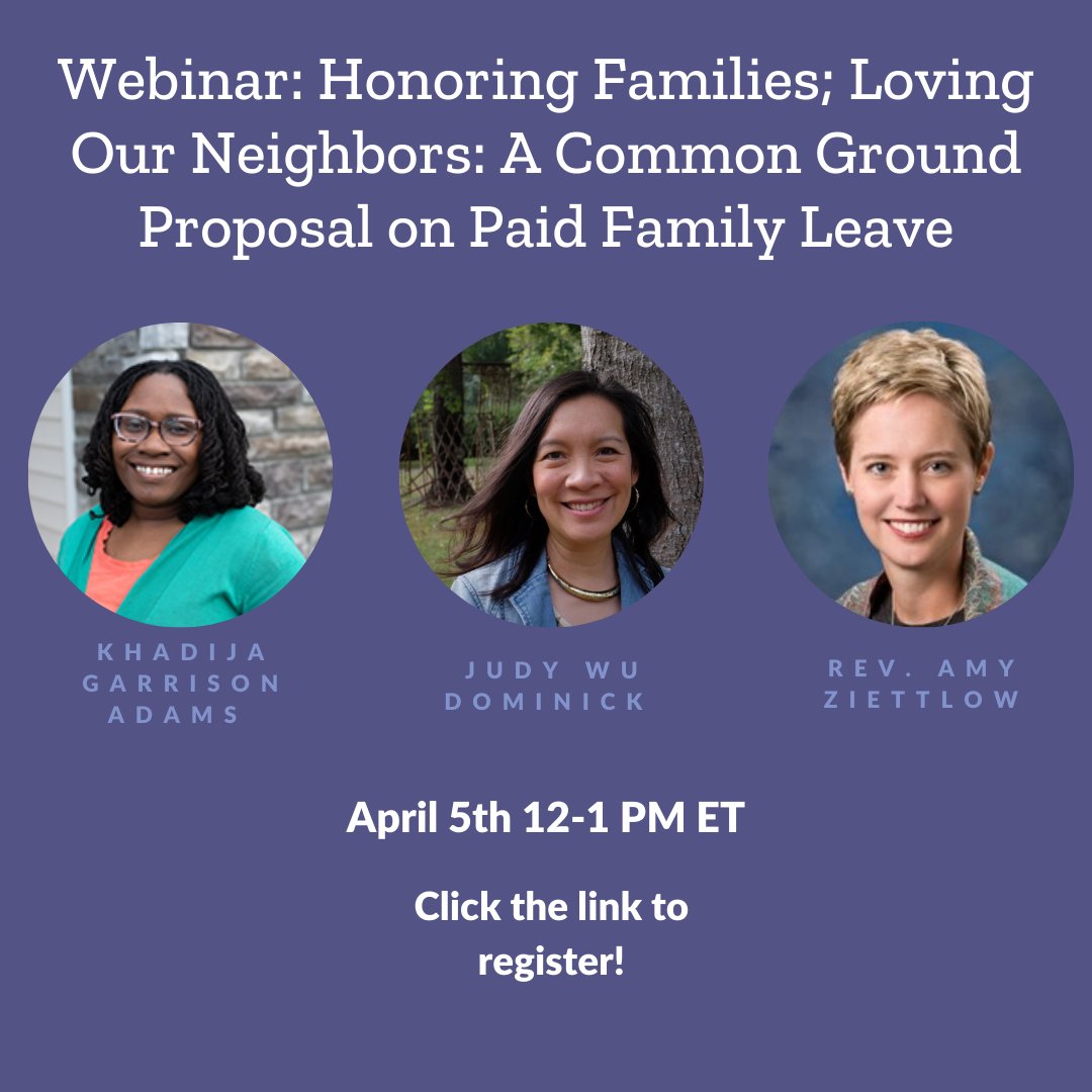 cpjustice's tweet photo. On April 5, members of a recently convened Families Valued council will share how and why they'e helped create a new common ground approach to paid leave. Click the link to register!
https://t.co/C0htYH6CaW

#paidleave #familyleave #familyfirst https://t.co/XDBSlnoMBw