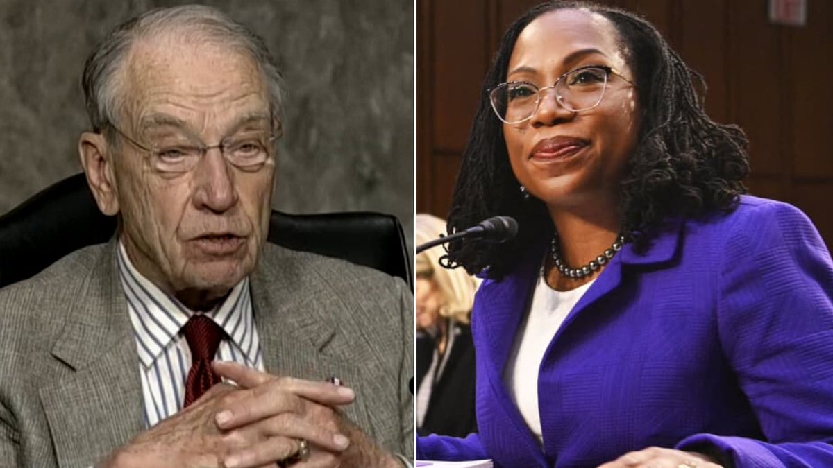 Abby4Iowa's tweet photo. You’re going to keep seeing @ChuckGrassley try to twist Judge Ketanji Brown Jackson’s record. It’s what they do when they have literally nothing else—but the list of her qualifications is longer than his 47 years in DC. The partisan games are old. https://t.co/vhEXwnDFAU