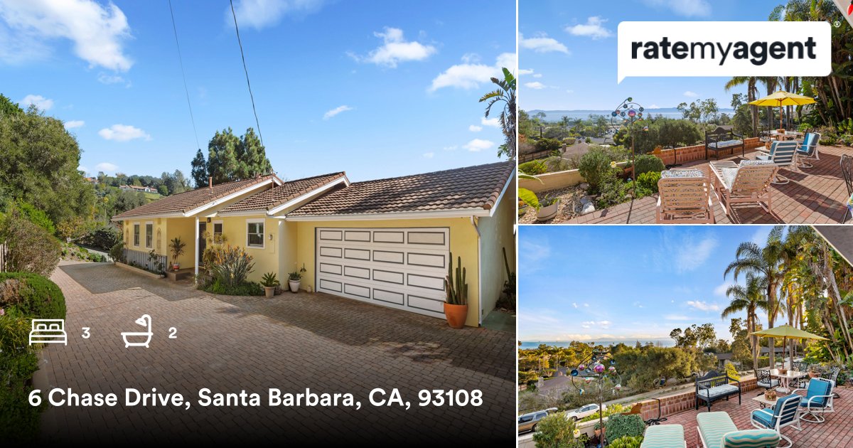 SBRealtor's tweet photo. 3 🛏 2 🛀  
📍 6 Chase Drive, Santa Barbara, CA, 93108

My latest sale on #ratemyagent
https://t.co/zDSKx01IvJ https://t.co/G50qUJ6yYL