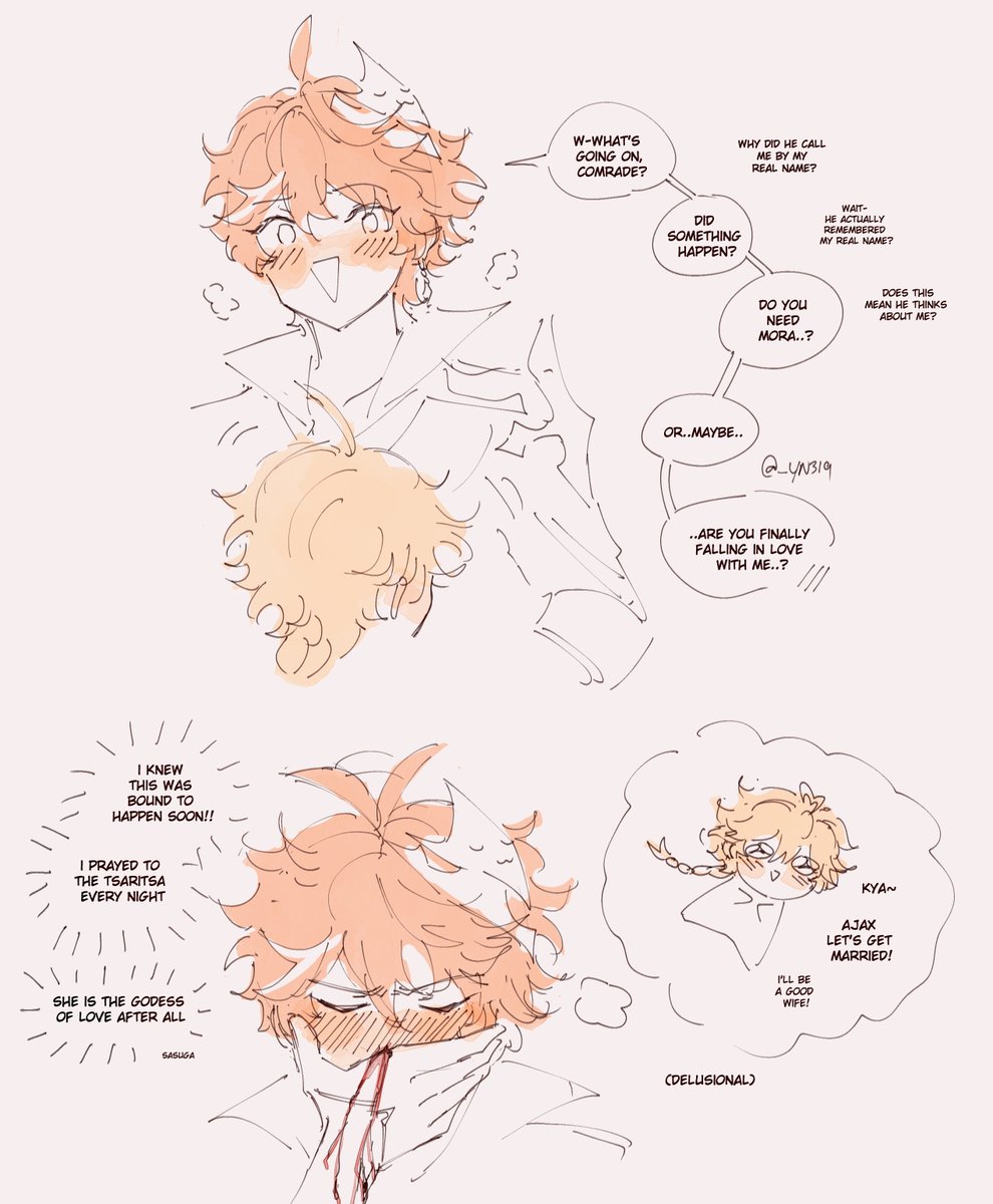 _yn319's tweet image. you really think i&apos;m going to farm a whole new set for ayato

#tartaglia #aether