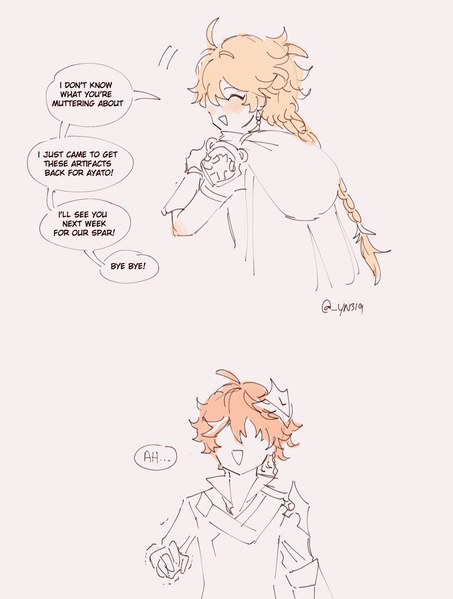 _yn319's tweet image. you really think i&apos;m going to farm a whole new set for ayato

#tartaglia #aether