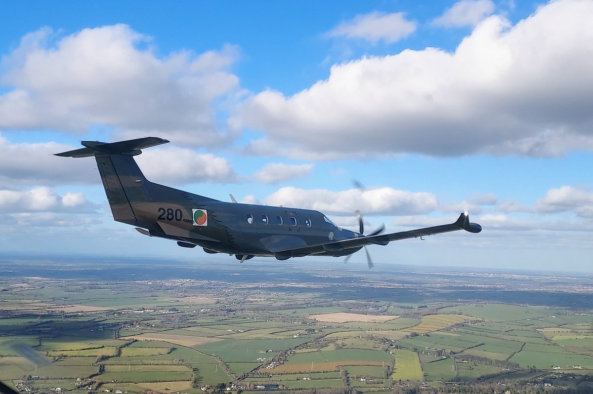 IrishAirCorps's tweet photo. As part of tomorrow’s Centenary ceremony, there will be a mass flypast review of @IrishAirCorps aircraft.
Cast your eyes to the skies at approx 1100hrs, when the flypast will route along the River Liffey to Dublin Bay before returning to Baldonnel.

#IAC100 https://t.co/9Rq1qiR2nu