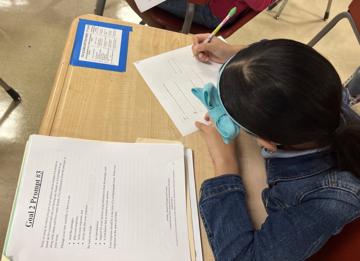 SeminoleTrails's tweet photo. FSA Writing Bootcamp 7UP challenge and monitoring strategies in math! Our Panthers are shining today!! https://t.co/tsG6XciURT