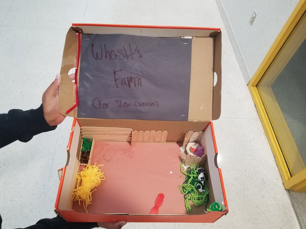 TXH1705's tweet photo. Prior to SB, the kids embarked on a project to make their own farms in a box. Here is some of the work that was produced. I'm thrilled at what they put together. Sometimes, a little PBA never hurts. 🐃💙🖤 #Unit13 #OpeningTheFrontier @Mr_Gadget007 #Jones #Toros https://t.co/Err2AW9olC