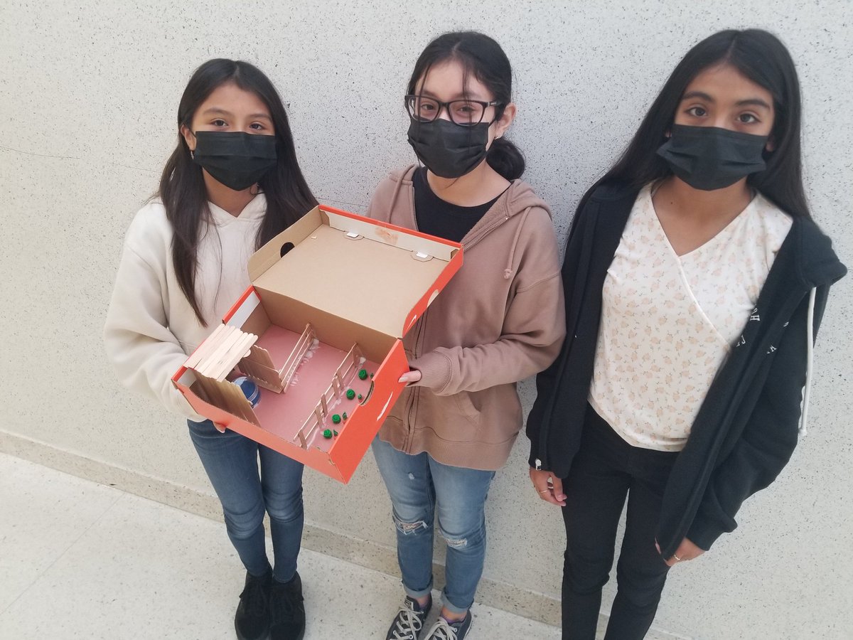 TXH1705's tweet photo. Prior to SB, the kids embarked on a project to make their own farms in a box. Here is some of the work that was produced. I'm thrilled at what they put together. Sometimes, a little PBA never hurts. 🐃💙🖤 #Unit13 #OpeningTheFrontier @Mr_Gadget007 #Jones #Toros https://t.co/Err2AW9olC