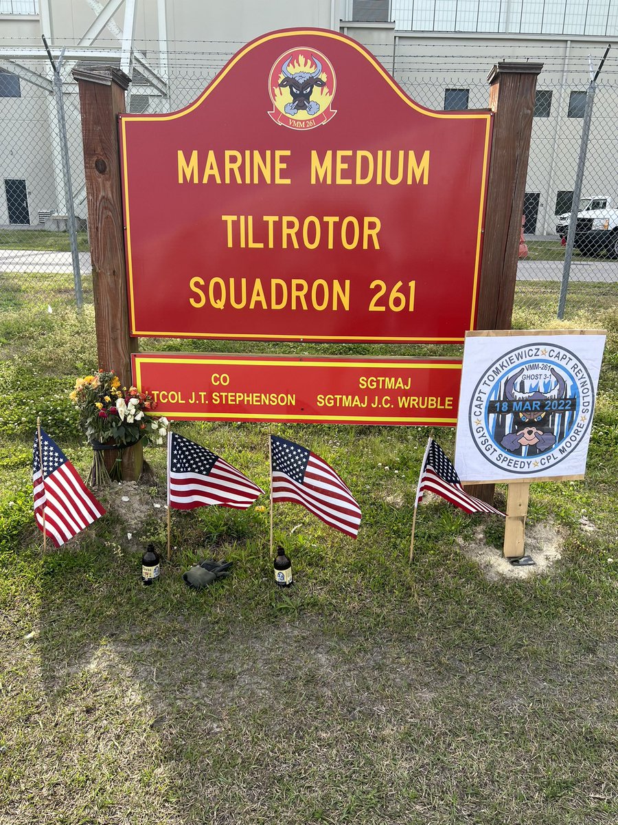 KelsoUchiha's tweet photo. Losing a loved one is difficult beyond measures, losing four at once is something I can’t even put into words. Rest In Piece Brothers. Boss, please continue to watch over me. 🕊🕊🕊🕊 #VMM261 #Marines https://t.co/rbbIgb7sNG