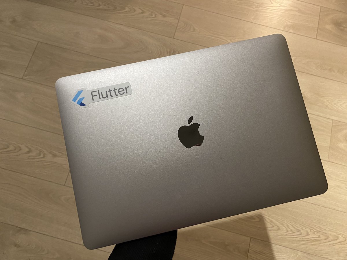 mkobuolys's tweet photo. First and definitely the most important sticker on my work machine 🤘Go @FlutterDev!
#teamflutter https://t.co/xBJOmg8fva