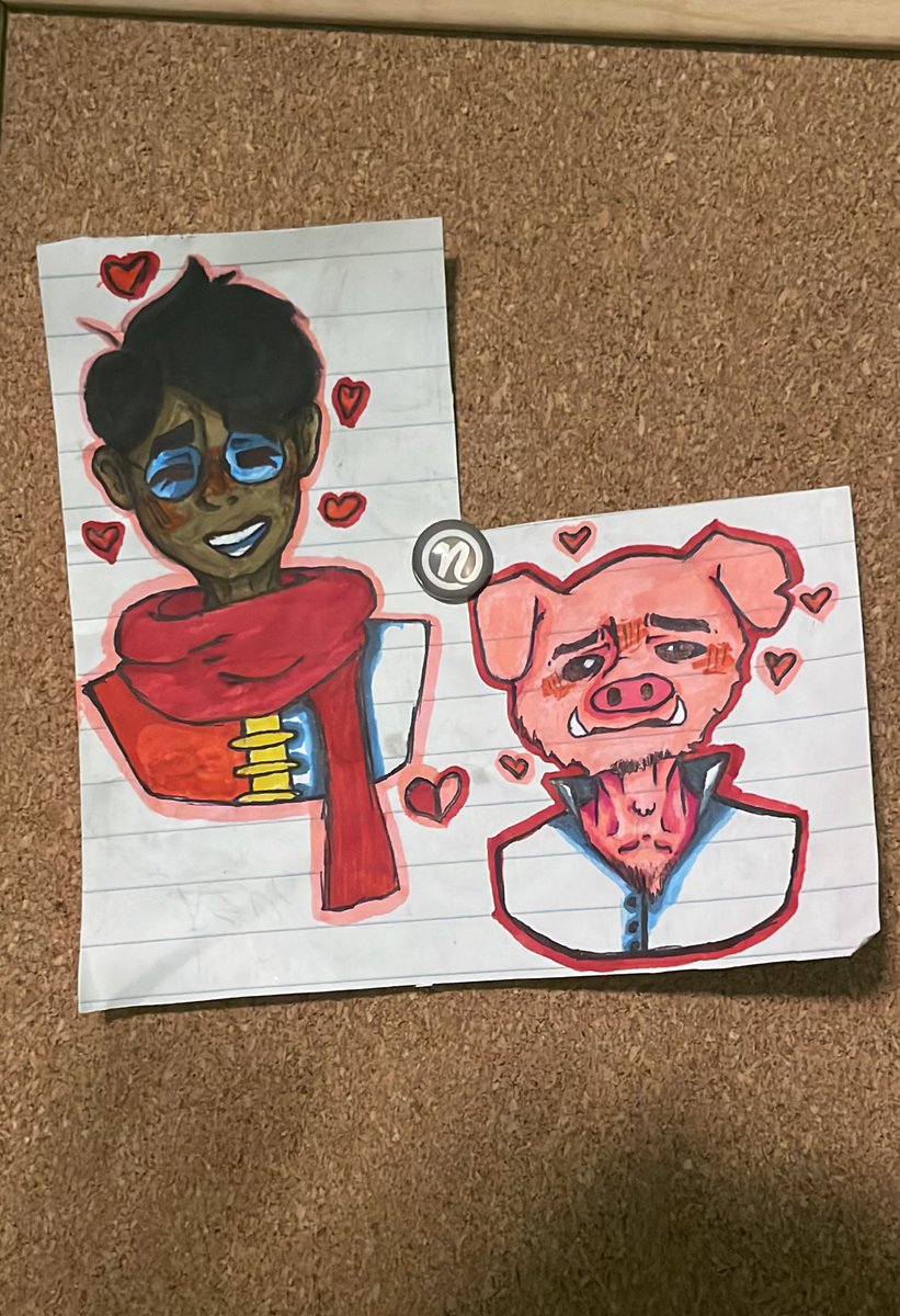 StoleThatUsr's tweet photo. Just finished some Tang and Pigsy art😁, took me a while to make cuz of school

#MonkieKidFanart #freenoodlesshipping
#MonkieKid https://t.co/3lj3lSrrZp