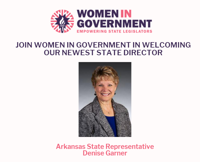 WomenInGovt's tweet photo. Please join Women In Government in welcoming  @deniseforar as our newest State Director! https://t.co/ohj7bjiN8b