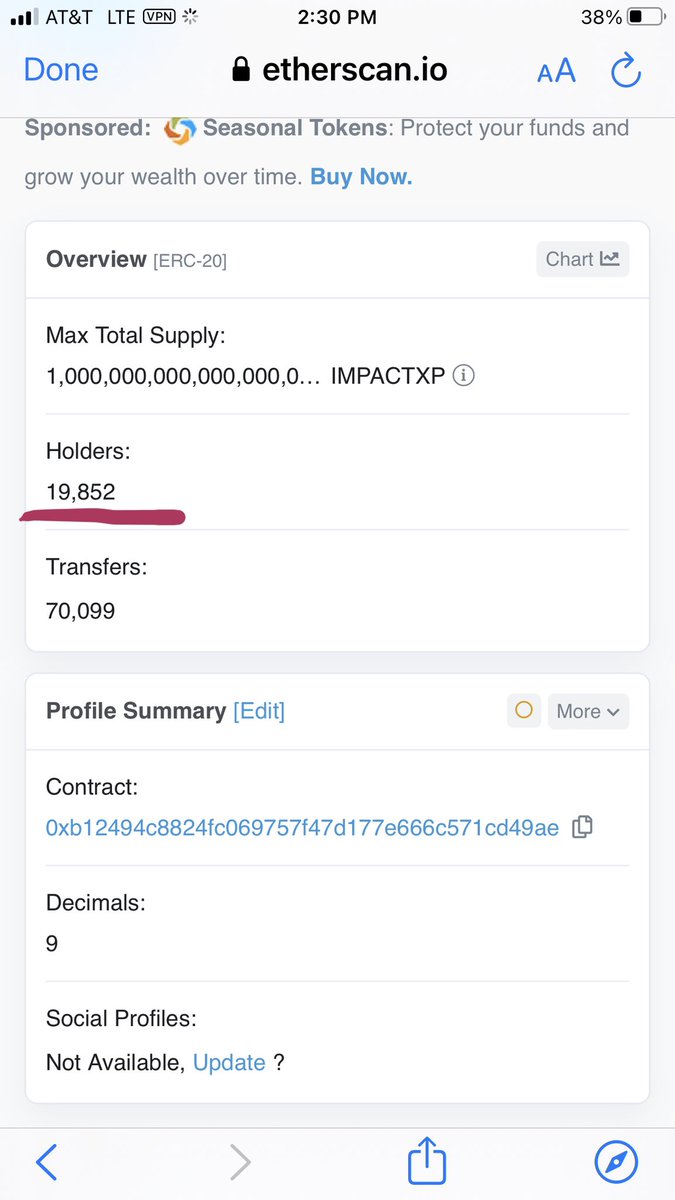 chewyhwy211's tweet photo. #ImpactXP nearing that 20k dollar mark. If anyone is interested, this along with #saitama #Mandox #Shiryo and #SAFEMOON = #SolidProjects https://t.co/x4IpIstPTF