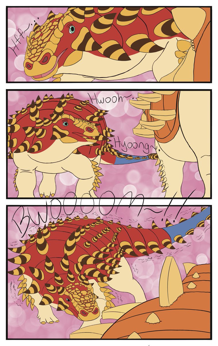 roukaryu's tweet photo. A manga inspired by #BuddyVsDuff exploring how my OC #Viên, a reincarnated #Zuul, would react to encountering the #Zuulcake by #TeamBuddy. I imagine he would instinctively react as if it were real. (1/2)
#roukaryuOC #Phương #DinoZuul #EverythingIsCake #cakememe @CakeBossBuddy https://t.co/qI7AlRsV0p
