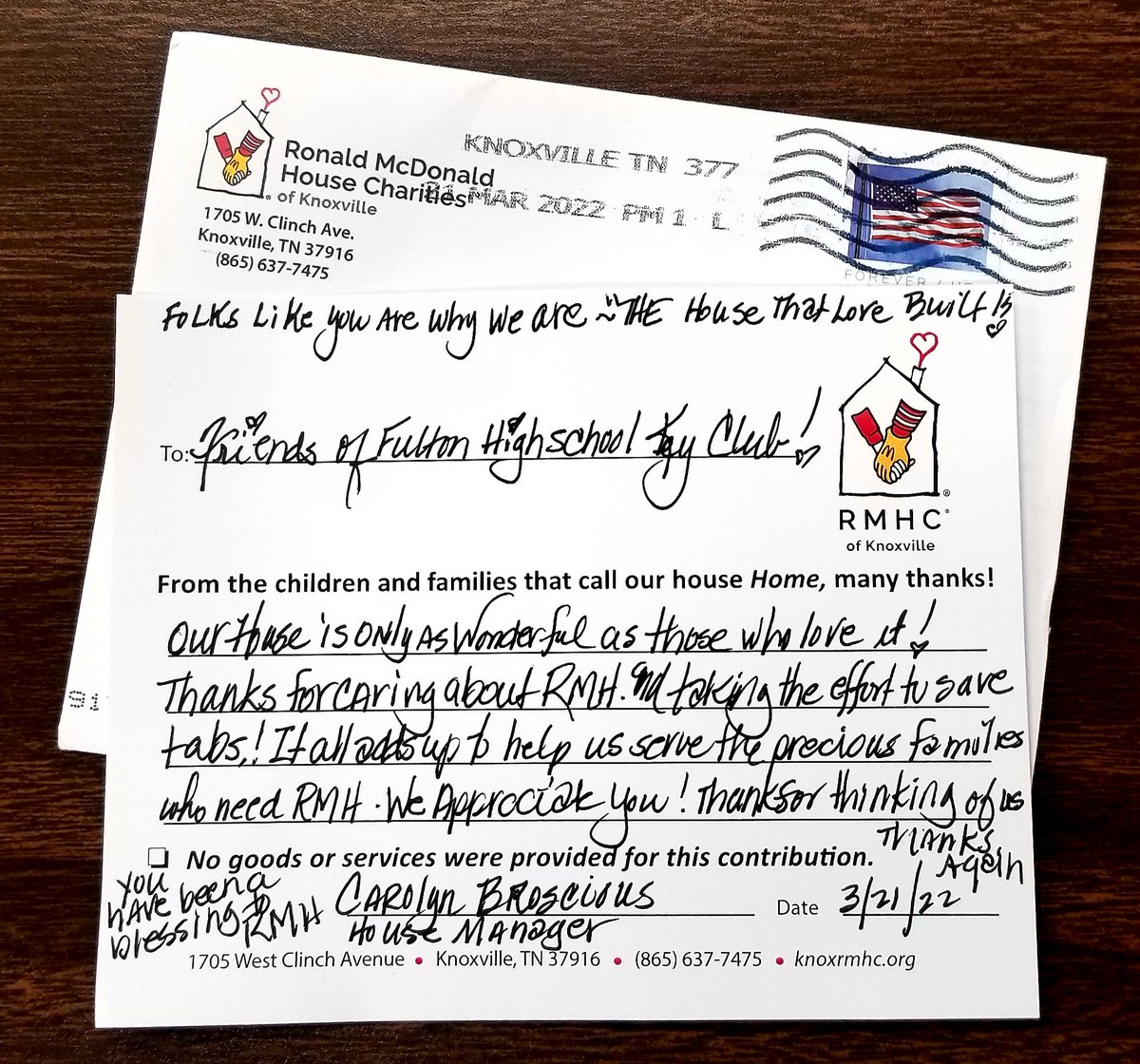 Fulton High School Key Club tweet media