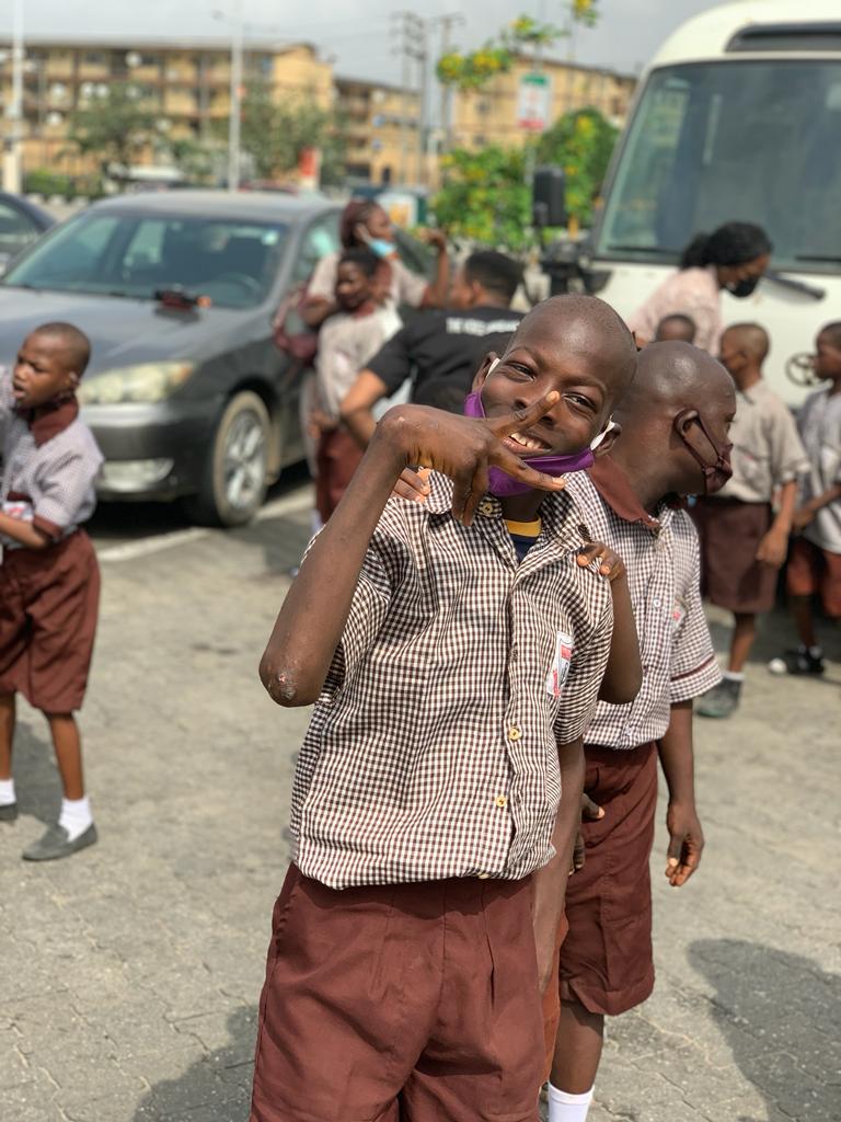 TomiGodMade's tweet photo. On Monday the 21st we took these Beautiful Kids to Ikeja City Mall to Watch #TURINGRED they were so happy because it excited their senses, it made them laugh, scream,dance & just be kids. Shoutout to @raisingstaraf @Cycogreat for putting this together & the amazing volunteers ❤ https://t.co/lyKObbZD1h